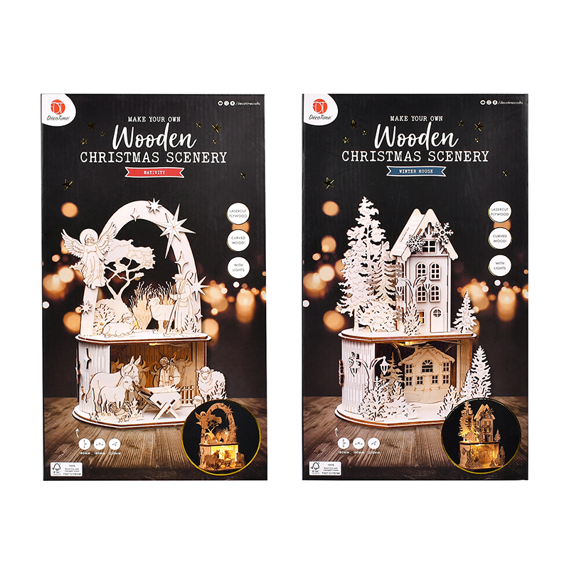 Wooden Christmas Scenery