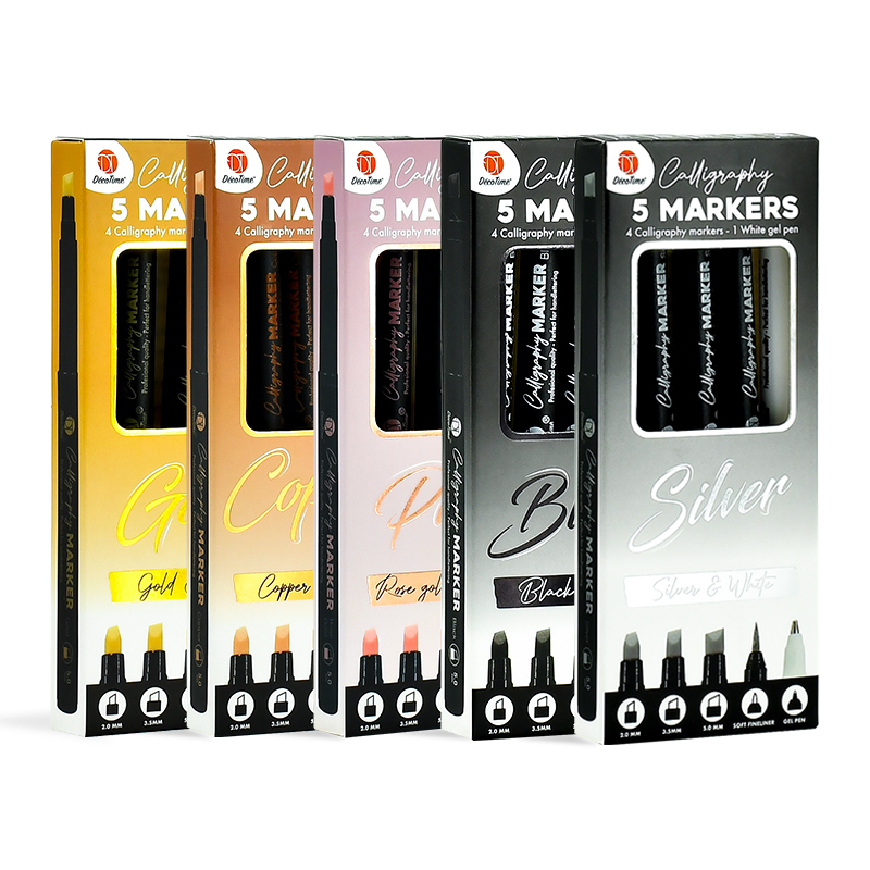 5 Calligraphy markers