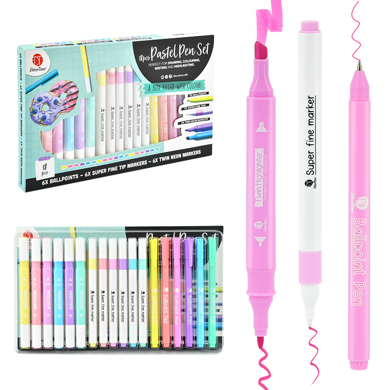 18pcs Pastel Pen Set