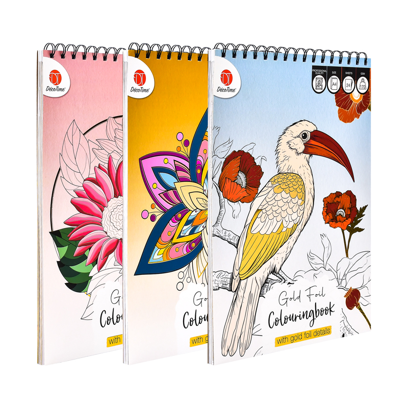 Gold Foil Colouringbook
