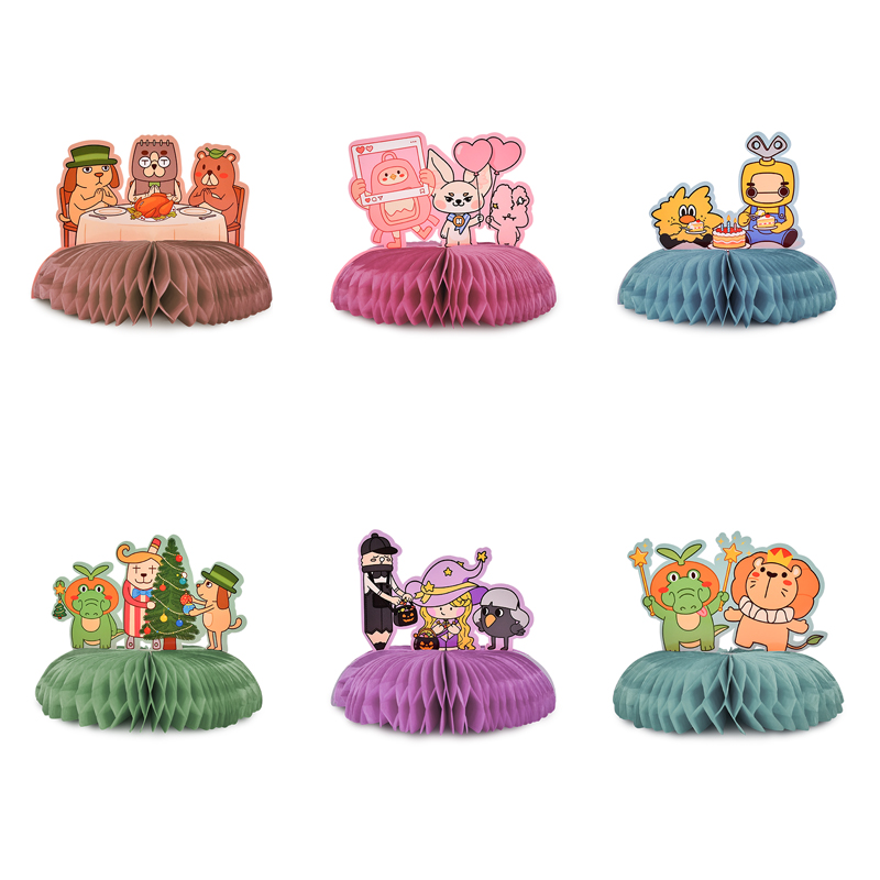 Holiday Honeycomb Table Ornament