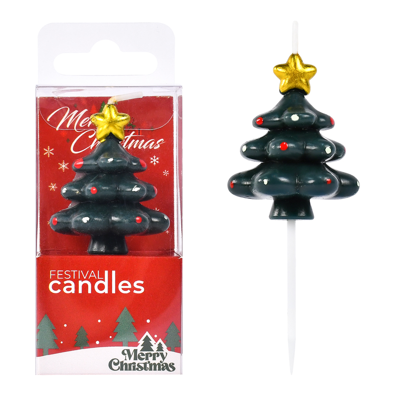 Christmas Tree Shaped Candles