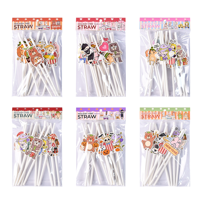 Holiday Straw Set