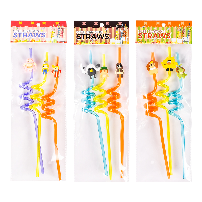 Cute Cartoon Straws