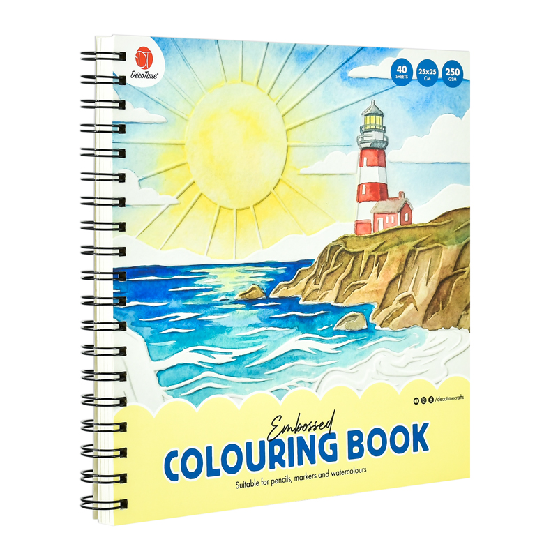 Embossed Colouring Book
