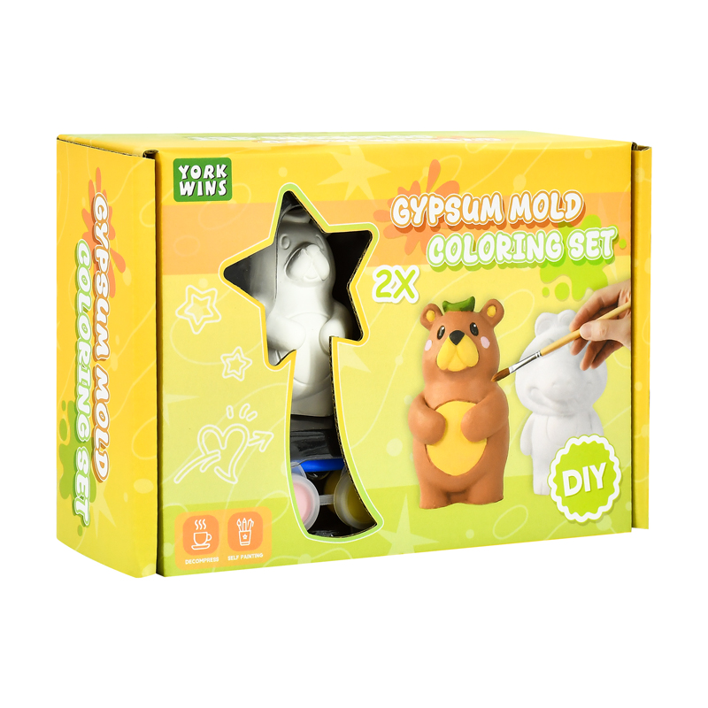 Gypsum Mold Coloring Set（Green）